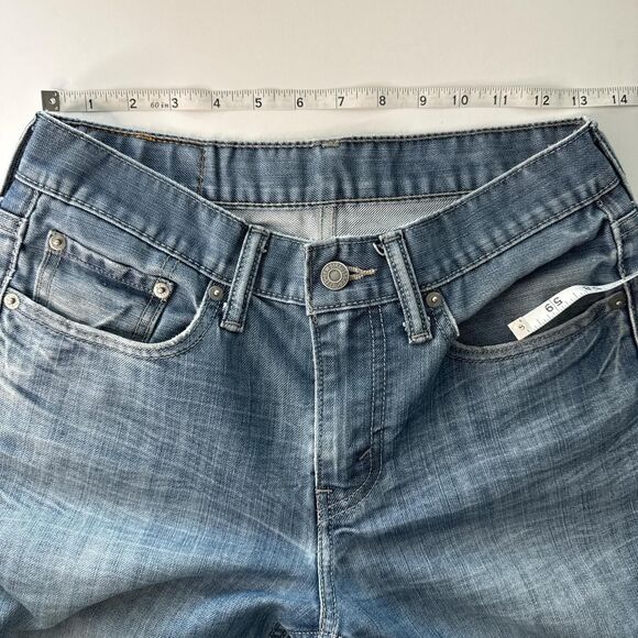 Levi's 514 Straight Fit Women's Jeans Size 26” Light Distressed Wash Striated - Picture 5 of 7